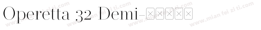 Operetta 32 Demi字体转换